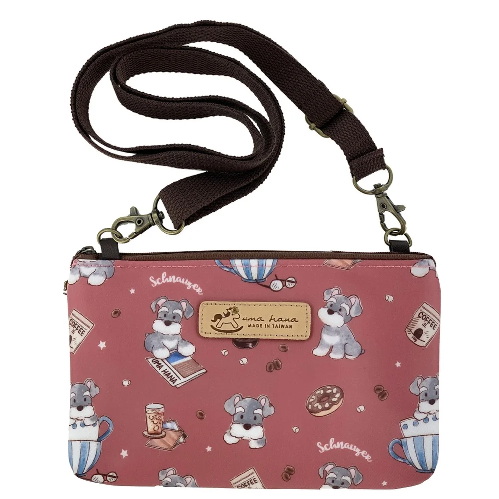 Waterproof Schnauzer Crossbody Shoulder Phone Purse - Picture 1 of 10